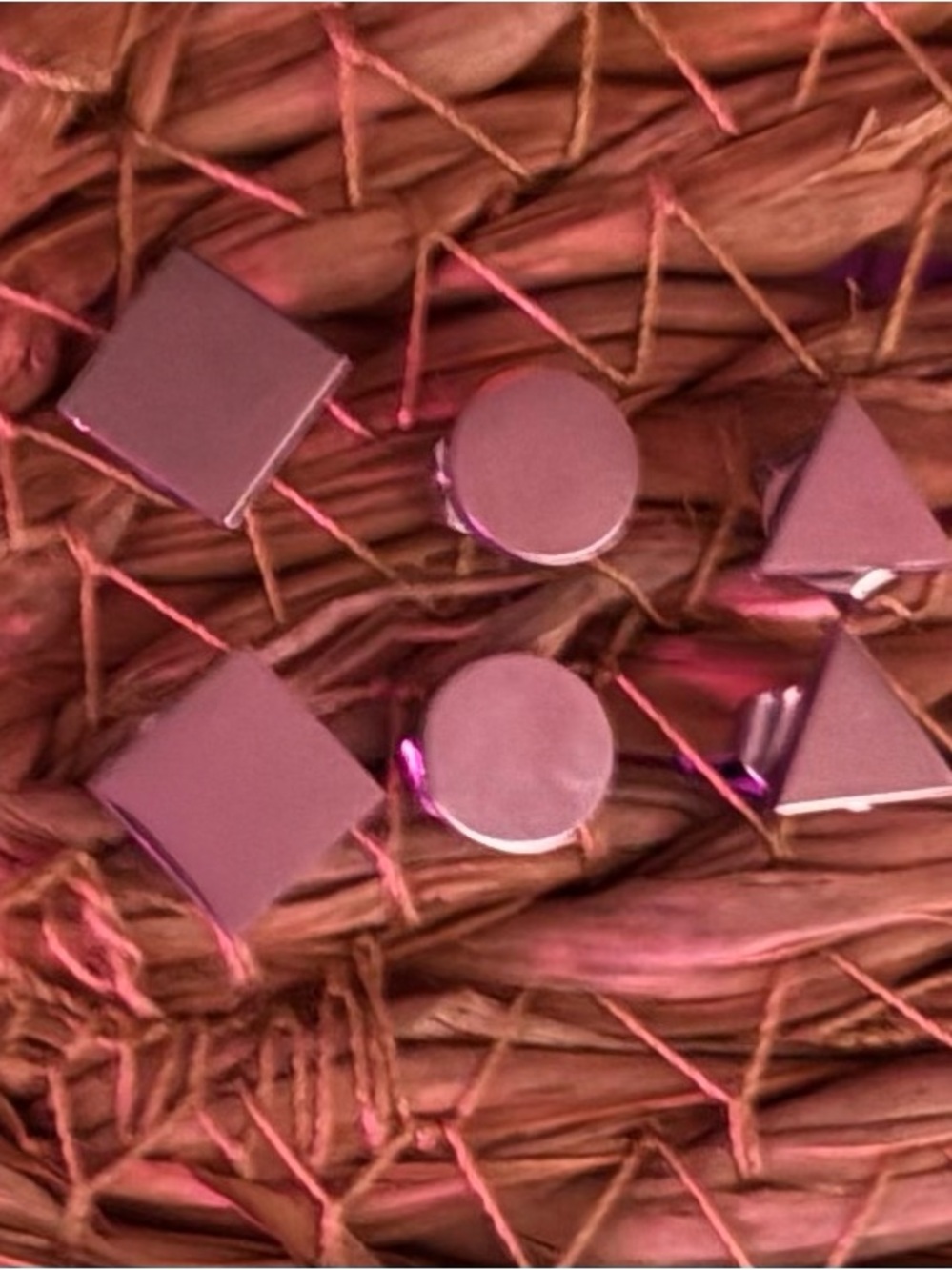 Geometric Stud Earring Set in stainless steel
